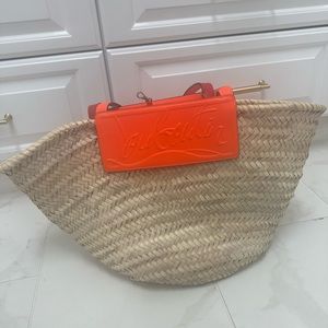CHRISTIAN LOUBOUTIN LOUBISHORE WOVEN TOTE